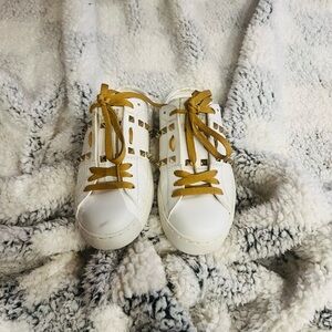 Valentino Garavani White and Tan women Shoes